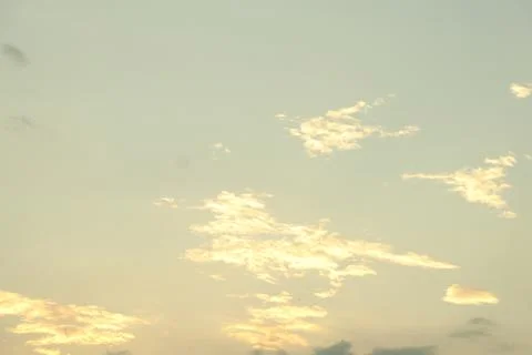 Sunlight in the sky evening view Stock Photos