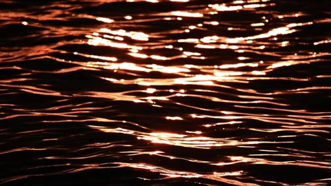 Sunlight sparkles over ocean waves Stock Footage 277215895