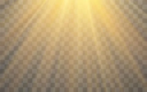Sunlight special lens flash light effect on transparent background. Effect of Stock Illustration