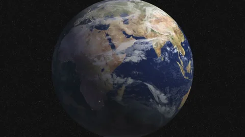 Sunlight spinning Earth Video stock 36156373