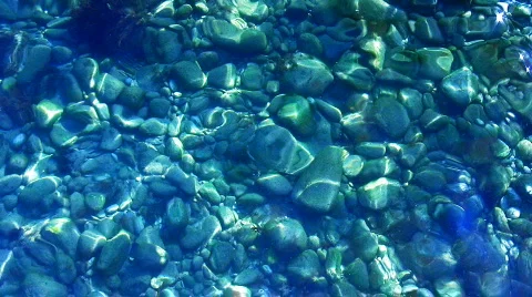 Sunlight spots at the bottom of a sea Video stock 522341