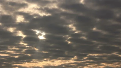 Sunlight spots on the clouds Stock Footage 65499101