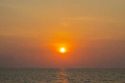 The sunlight from the Sun in the sea Stock Photos