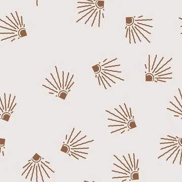 Sunlight sun summer glyph vector seamless pattern 스톡 일러스트