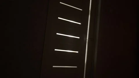 Sunlight through the glass of a modern interior door in an apartment, background Stock-Footage 306363488