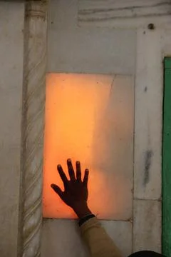 Sunlight through Marble Slab Stock Photos