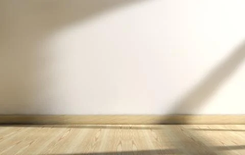 Sunlight through the window and interior room home background Stock Illustration