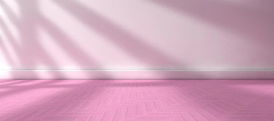 Sunlight through the window and interior space in room home background Stock Illustration