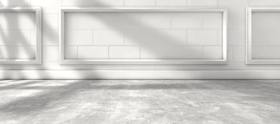 Sunlight through the window and interior room home background Stock Illustration