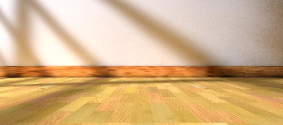 Sunlight through the window and interior room home background Stock Illustration