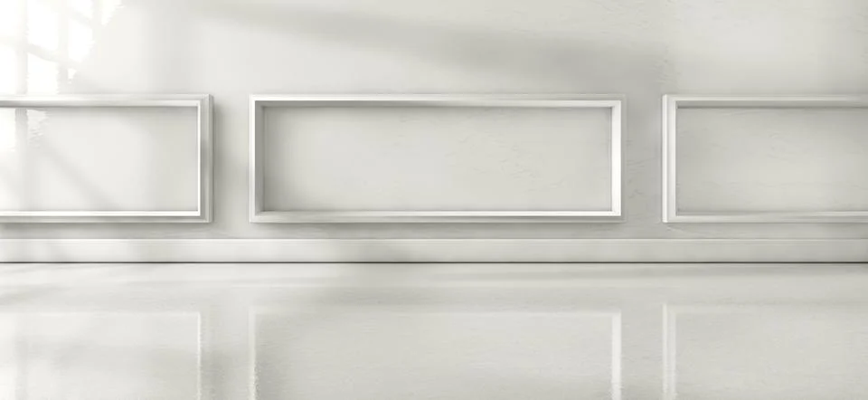 Sunlight through the window and interior room home background Stock Illustration