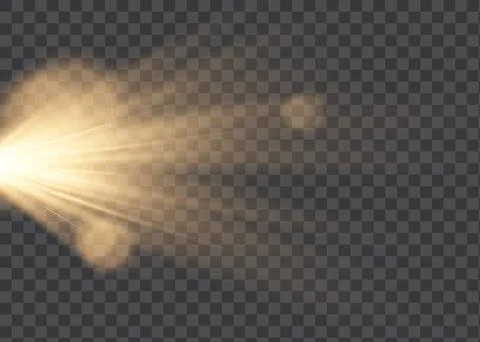 Sunlight a translucent special design of the light effect.Isolated sunlight Stock Illustration