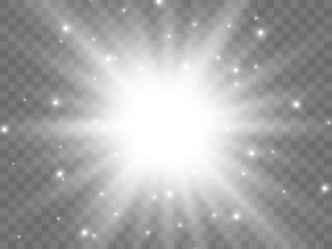 Sunlight on a transparent background Stock Illustration