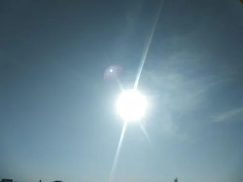 The sunlight view in the sky Stock Photos