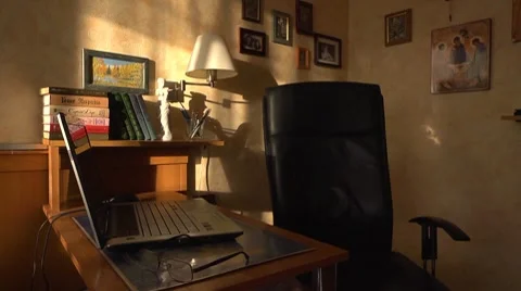 Sunlight on wall 3 Stock Footage 7728882