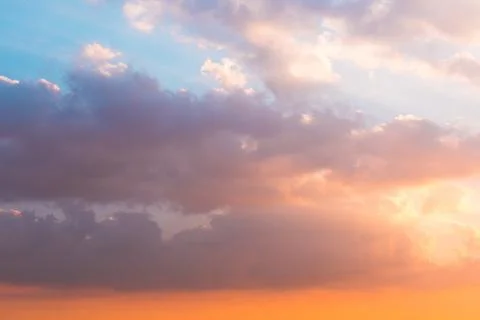 Sunlight in warm summer sky Stock Photos
