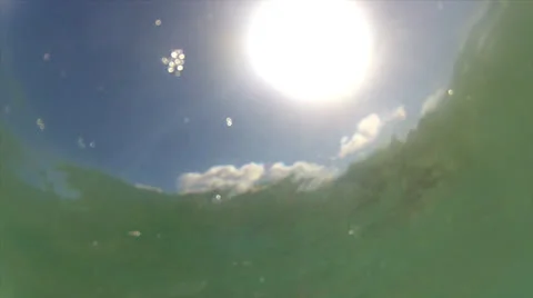 Sunlight at water surface 50% Stock Footage 24307822