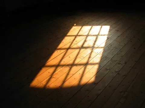 Sunlight from window Stock Photos