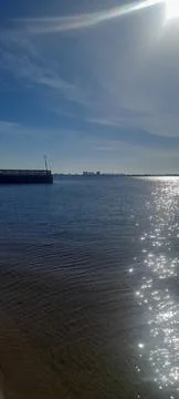 Sunlit Bay Foto stock