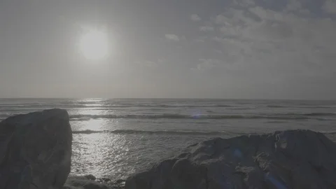 Sunlit Beach  4k Video stock 124507955