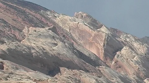 Sunlit Cliffs in Capitol Reef National Park, Utah Stock Footage 93332575