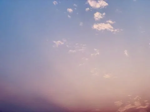 Sunlit Cloudscape in Blue Sky Static Background 스톡 사진