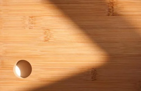 Sunlit cutting board. Stock Photos