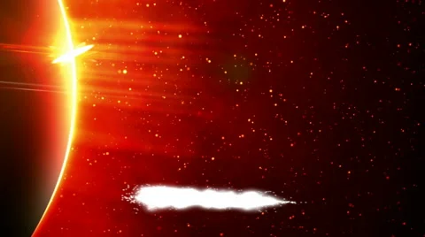 Sunlit Planet (Lower Third/Background): Looping Video stock 65593856
