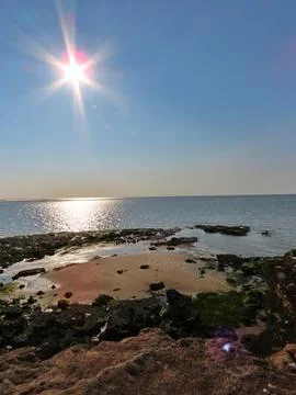 Sunlit Shore Stock Photos