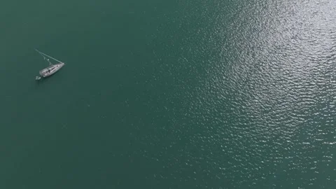 Sunlit Water Surface from Above Stock Footage 282931070