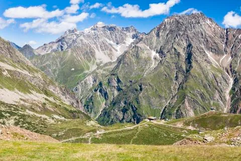 Sunna alm in the pitztal in austria Stock Photos