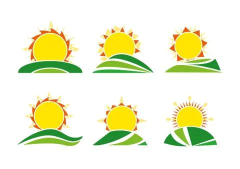 Sunnrise sun Stock Illustration