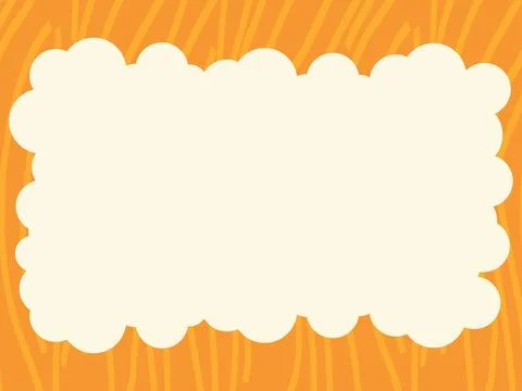 Sunny Autumn Inspired Backdrop Featuring a Soft Bubble-Shaped Border and Te.. Stock Illustration