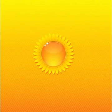 Sunny Background Orange Stock Illustration