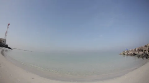 Sunny beach Dubai Stock Footage 36541605