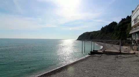 Sunny beach Stock Footage 21761256