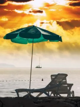Sunny beach Stock Photos