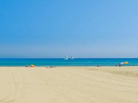 Sunny beach Stock Photos