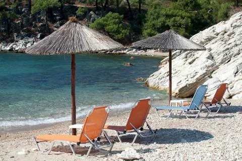 Sunny beach Stock Photos