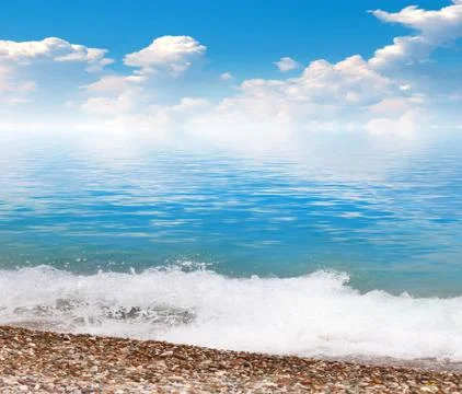 Sunny beach Stock Photos