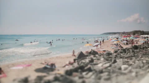 Sunny beach time lapse 動画素材 22752435