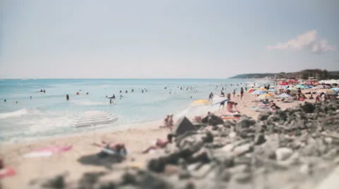 Sunny beach time lapse 動画素材 22752460