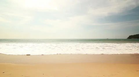 Sunny Beach, wide angle Stock Footage 22637546