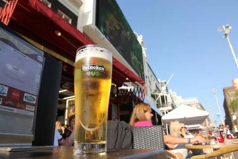 Sunny beer! Stock Photos