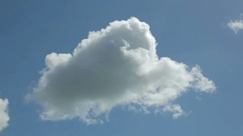 Sunny blue sky with clouds and sun Stock Footage 38503161
