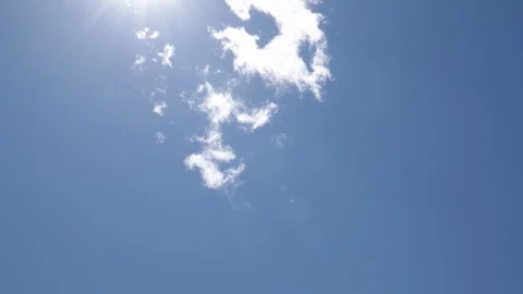 Sunny blue sky Stock Footage 128253822