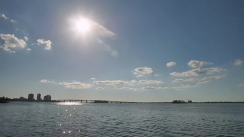 Sunny Bridge Time Lapse Stock Footage 81831698