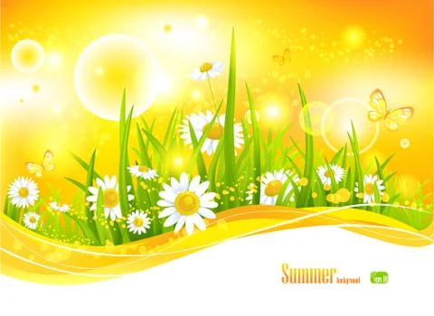 Sunny bright background Stock Illustration