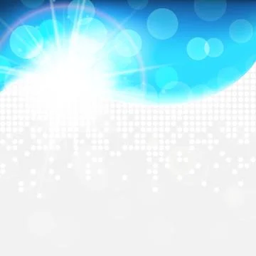 Sunny bright blue vector background, eco technology, winter abstract backdrop Illustrazione stock