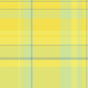 Sunny, cheerful plaid pattern with intersecting lines in shades of yellow and Stock Illustration